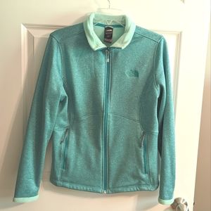 North Face Blue/Green Jacket with super soft lining. Size L. GUC.